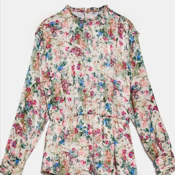 ZARA | Floral Printed Dress - Picture 4 of 6